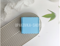 КОРОБКА С ОТКИДНОЙ КРЫШКОЙ 80*80*30мм ГОЛУБОЙ