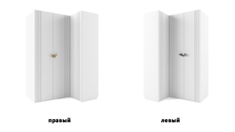 Шкаф угловой Мишель Белый