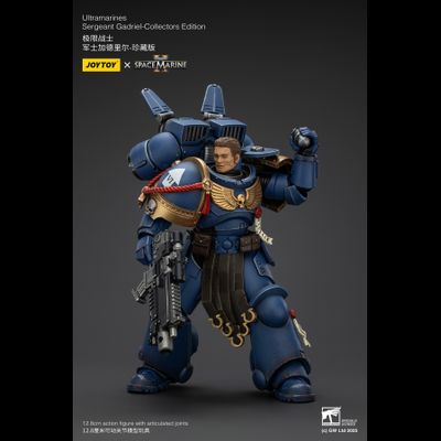 Гадриэль, сержант Ультрамаринов (Warhammer 40k, Spacemarine II) - КОЛЛЕКЦИОННАЯ ФИГУРКА 1/18 Ultramarines Collectors Edition - Sergeant Gadriel (JT01376) - JOYTOY