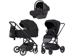 Коляска 3в1 Carrello Alfa Midnight Black 2024 (Nova)