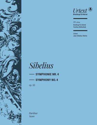 Jean Sibelius , Symphony No. 4 in A minor Op. 63  study score