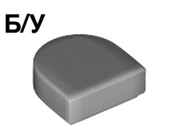! Б/У - Tile, Round 1 x 1 Half Circle Extended, Light Bluish Gray (24246 6151688 6250597) - Б/У