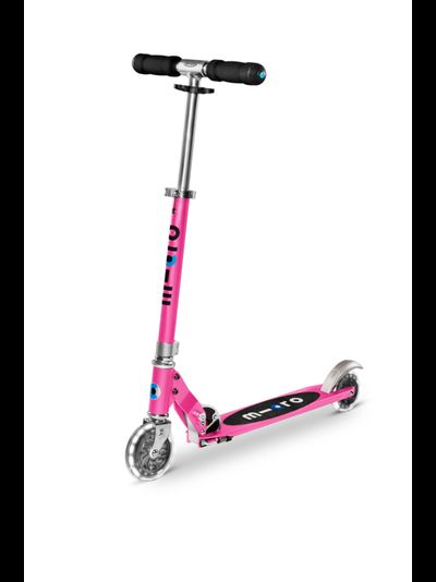 Самокат Micro Sprite Розовый LED