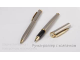 Набор PIERRE CARDIN (Пьер Карден): шариковая ручка + ручка-роллер, корпус серебристый, латунь, PC0801BP/RP, синий