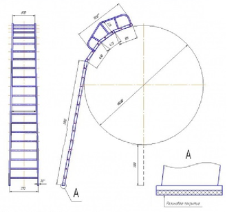 Лестница для цистерн ЛАЦ
