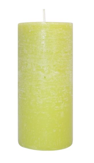 Свеча столбик оливковый 4x9 см