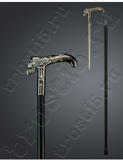 Трость с клинком "Череп Классик" серебряная рукоять с черепом