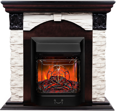 Электрокамин Dublin Lux AO с очагом Majestic