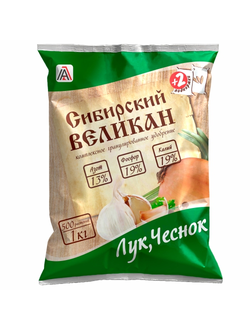 «Лук, чеснок» 13-19-19 удобрение + 2 подкормки, 1 кг