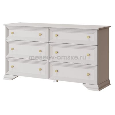 ЗБР082 Комод Орландо 6 ящиков. Размер: 1480*800*458