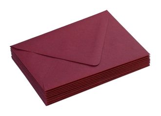 Дизайнерский конверт "Темно-красный"