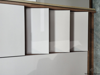 Ева шкаф 3-х створчатый Крафт табачный/Кашемир