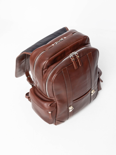 Кожаный рюкзак Montalbano Premium brown (арт. 3097-53)