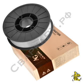 Проволока для сварки нержавеющих CrNi сталей AG ER 308LSi ф1.0мм 5кг (тип ER308LSi, Св-04Х19Н9)