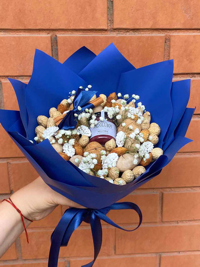 Букет "Первоклассника" (синее оформление)