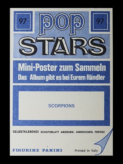 Scorpions Original Music Card Archive