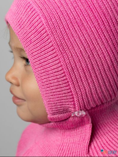 Шапка-шлем 24201-01 х/б подклад, ярко-розовый 46-48