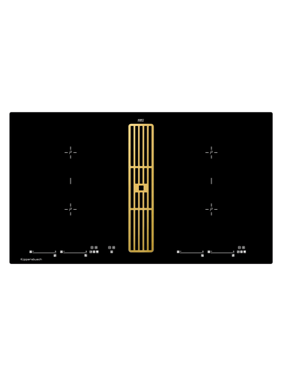 Индукционная варочная панель с вытяжкой Kuppersbusch KMI 9800.0 SR Gold