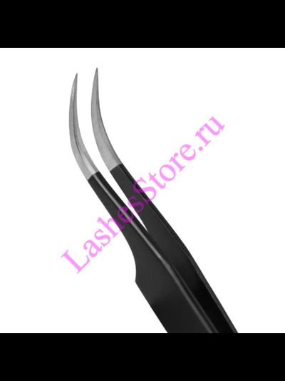 Пинцет RILI Black - «ИЗОГНУТЫЙ»