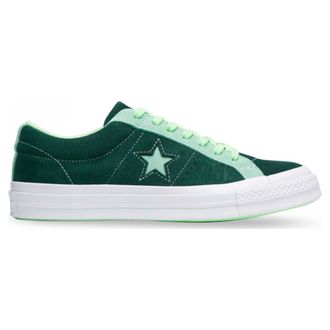 Кеды Converse One Star кожаные зеленые