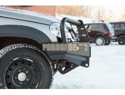 Передний силовой бампер серии Трофи на Chevrolet NIVA 2009-2020 (02.007.03)