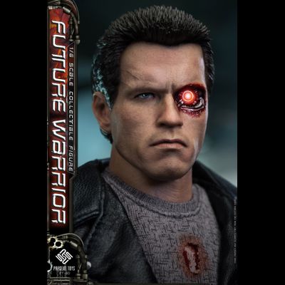 Терминатор Т-800 (Арнольд Шварценеггер) - Коллекционная фигурка 1/6 Future Warrior Leather version (PT-sp80) - PRESENT TOYS