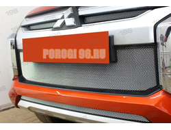Защита радиатора для Mitsubishi L200 2019- chrome середина