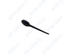 Ложка чайная пластиковая черная 13 см ПРЕМИУМ (100 шт.)