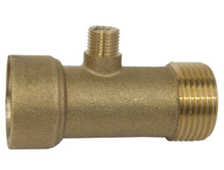 Штуцер 3х выводной 1"НР*1"ВР*1/4"НР [4613]