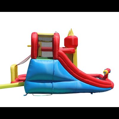 Надувной батут и водная горка «Супер скольжение»