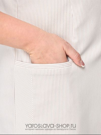 Брючный комплект с лонгсливом и жилетом в нежных пастельных тонах