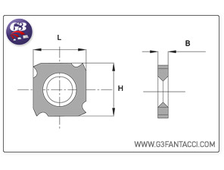 Поворотный твердосплавный нож "КРЮК" G3 Fantacci 0543 для фрезерования канавок и пазов
