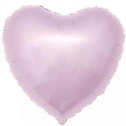 Шар (18&#039;&#039;/46 см) Сердце, Светло-розовый, 1 шт.