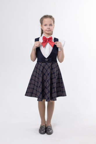 Сарафан полусолнце с бантом