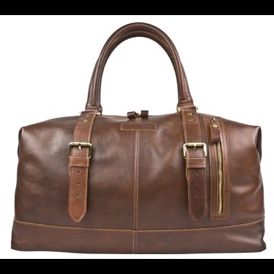 Кожаная дорожная сумка Campora Premium brown (арт. 
4019-53)