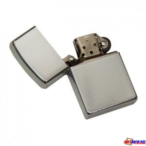 Зажигалка бензиновая серебро