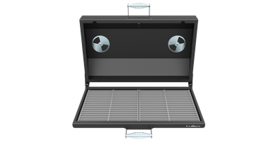 Крышка-Гриль для печь-мангала Искандер 400 (с решеткой из чугуна) - спереди