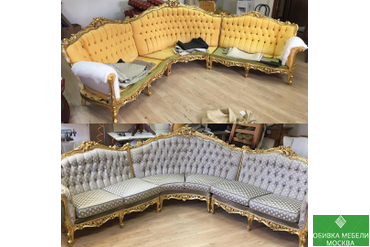 Обивка французской мебели