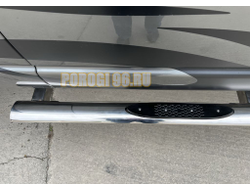 Пороги с проступью d76 для DODGE RAM 2500 Mega Cab 2004-2010