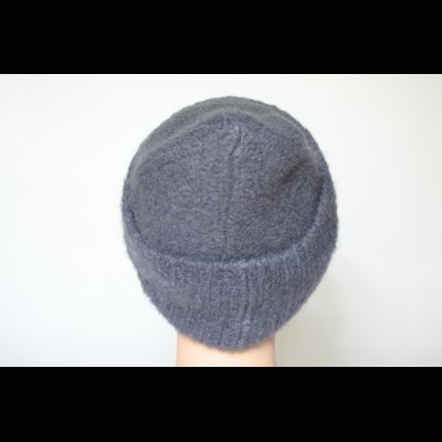 Шапка вязаная с отворотом Vizio Италия 6946 CRYO антрацитовая