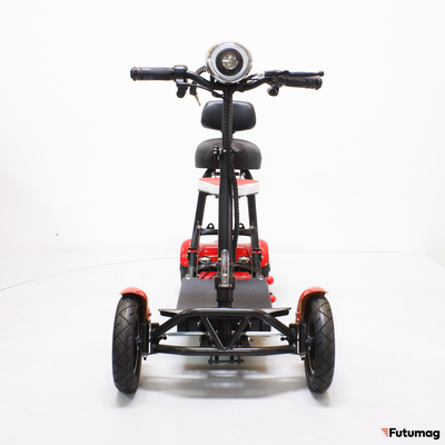 Трицикл GreenCamel Кольт 515 (36V 15,6Ah 2x250W) задние мотор-колеса Красный