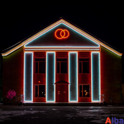 Гибкий неон Flex 220V Красный