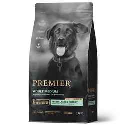 PREMIER (Премьер) сухой корм для собак средних пород, Ягненок, индейка 1 кг
