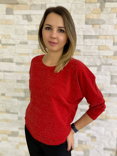 Джемпер 284-1125 красный