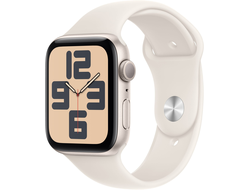 Apple Watch SE 2024 44mm Starlight Aluminium Case with Starlight Sport Band M/L