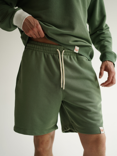 ШОРТЫ УНИСЕКС "ПРИЯТНО" ЗЕЛЕНЫЕ