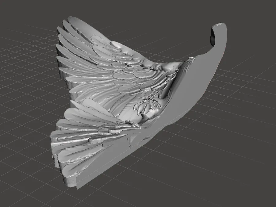 Голубь 350х183х56. Левая часть