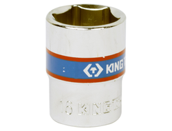 Головка торцевая стандартная шестигранная 3/8", 16 мм KING TONY 333516M