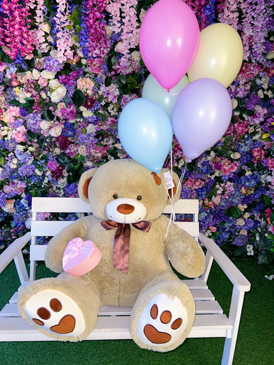 Подарочный набор №9 - Плюшевый мишка 150 см, Шарики 5, Киндер бокс средний