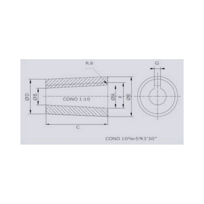 Гребной винт 3х-лопастной Eliche Radice E13 E13-15x11x25R 15" шаг 11 на вал 25мм правое вращение